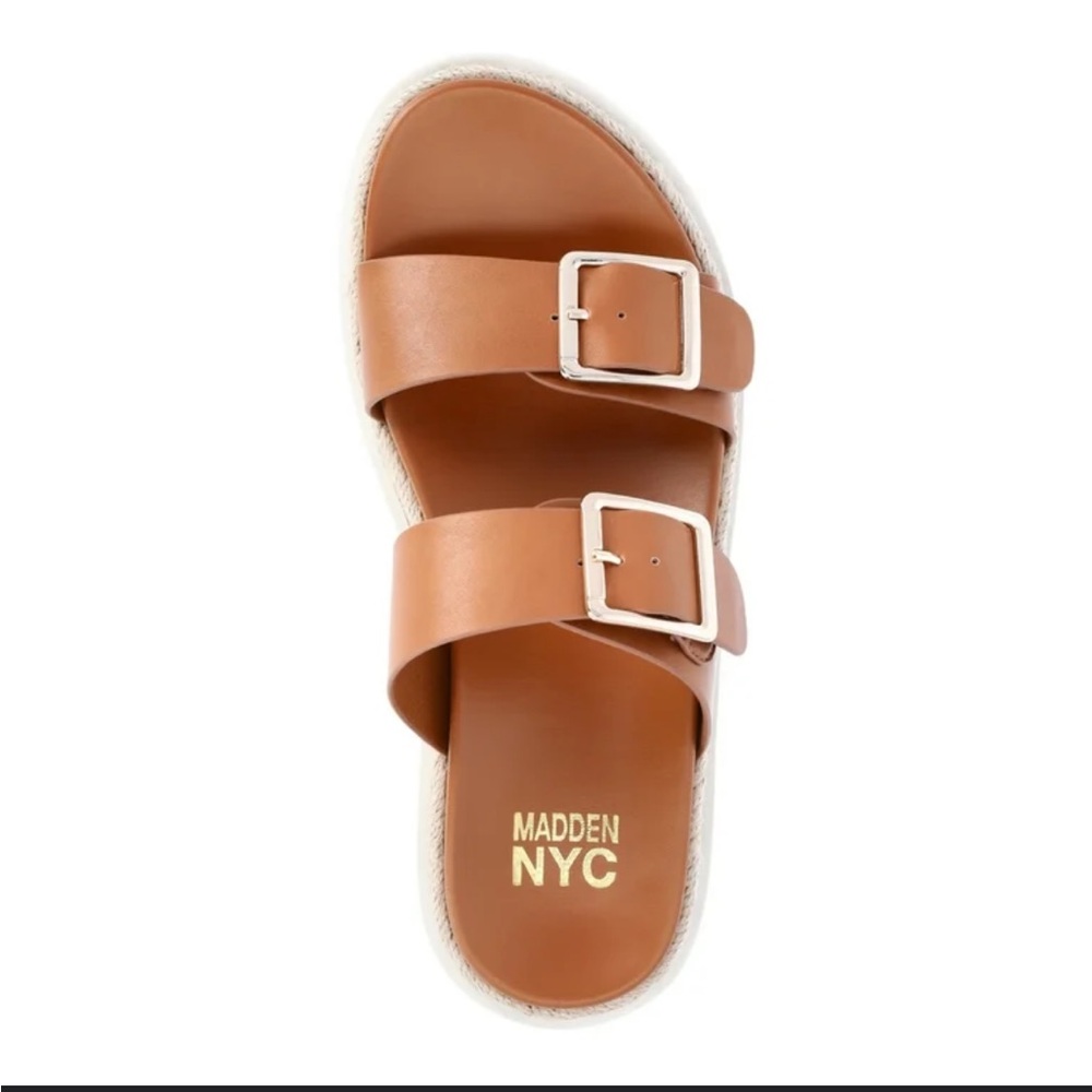 Madden NYC Women’s Flatform Two Strap Sandals NWT 8.5